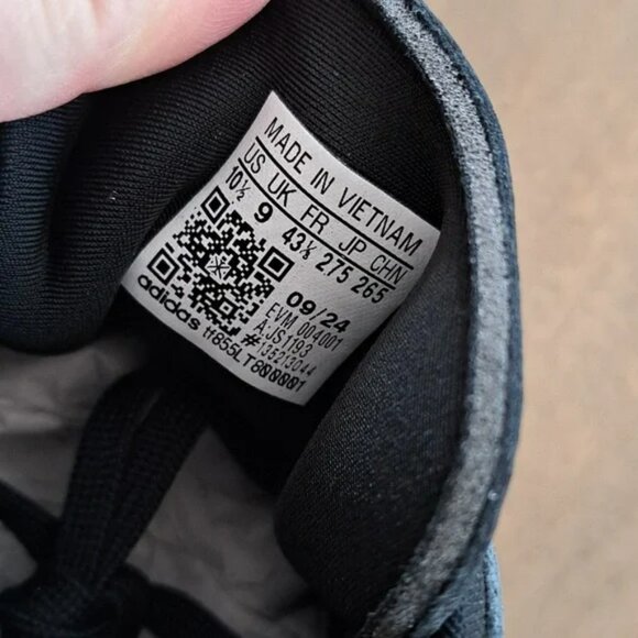 Adidas Taekwondo Lace Shoes - Core Black / Cloud White / Gum - Size: Women 10.5 - Picture 9 of 10